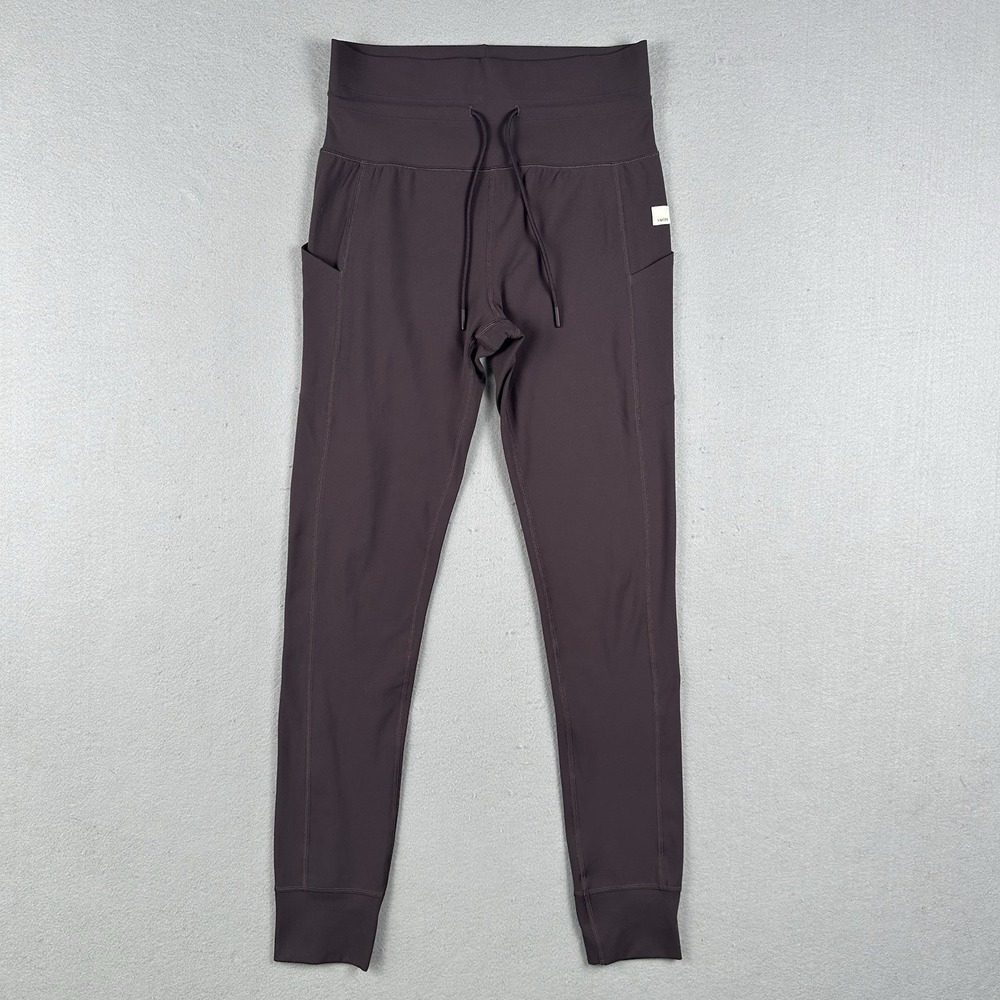 Vuori Daily Pocket Legging Women's Medium Purple Drawstring High Rise VW490-L